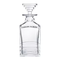CRYSTAL DECANTER, SQUARE...