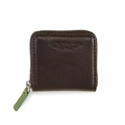 LEATHER COIN PURSE, ZIPPED