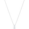 ATTRACT TRILOGY ROUND PENDANT, WHITE, RHODIUM PLATED 5414970