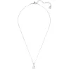 SOLITAIRE PENDANT, WHITE, RHODIUM PLATED 5472635