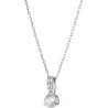 SOLITAIRE PENDANT, WHITE, RHODIUM PLATED 5472635