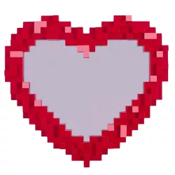 SPECCHIO PIXEL HEART 17055