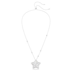 CONSTELLA LONG PENDANT WHITE, RHODIUM PLATE 5639024