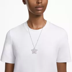 CONSTELLA LONG PENDANT WHITE, RHODIUM PLATE 5639024