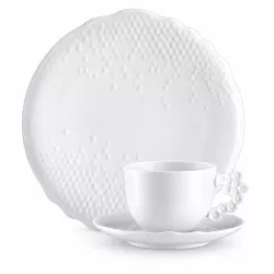 TALL TEA CUP WITH SAUCER,...