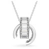MATRIX SMALL PENDANT WHITE, RHODIUM PLATE 5639628