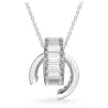 MATRIX SMALL PENDANT WHITE, RHODIUM PLATE 5639628