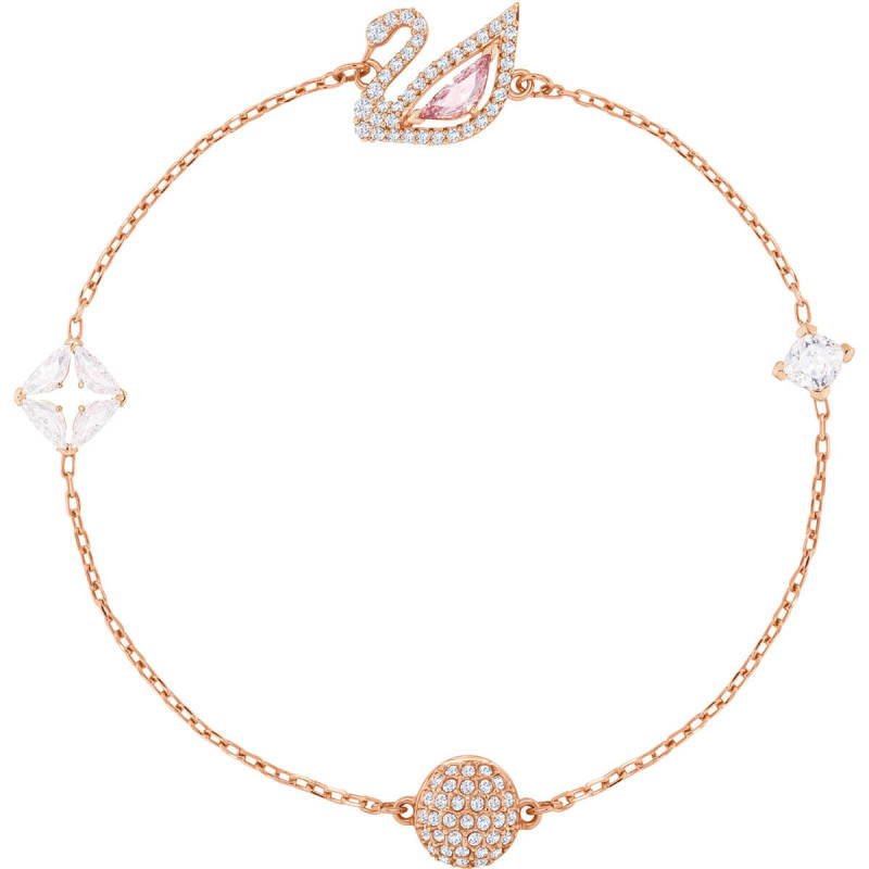 DAZZLING SWAN BRACELET 5472271 ROSE GOLD PLATING