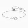 HYPERBOLA BRACELET, WHITE, RHODIUM PLATED 5524421