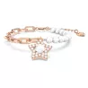 BRACCIALE STELLA BIANCO PLACCATURA COLOR ORO ROSA 5645461