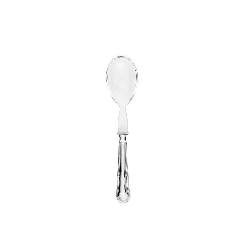 SILVER SALAD SERVING SPOON  BAROCCHINO