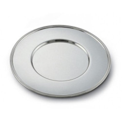 SILVER ROUND PLATE CM 30 INGLESE  02601/130