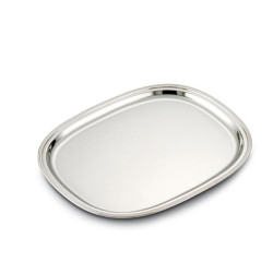 SILVER VIDEO SHAPED TRAY INGLESE CM 30X22