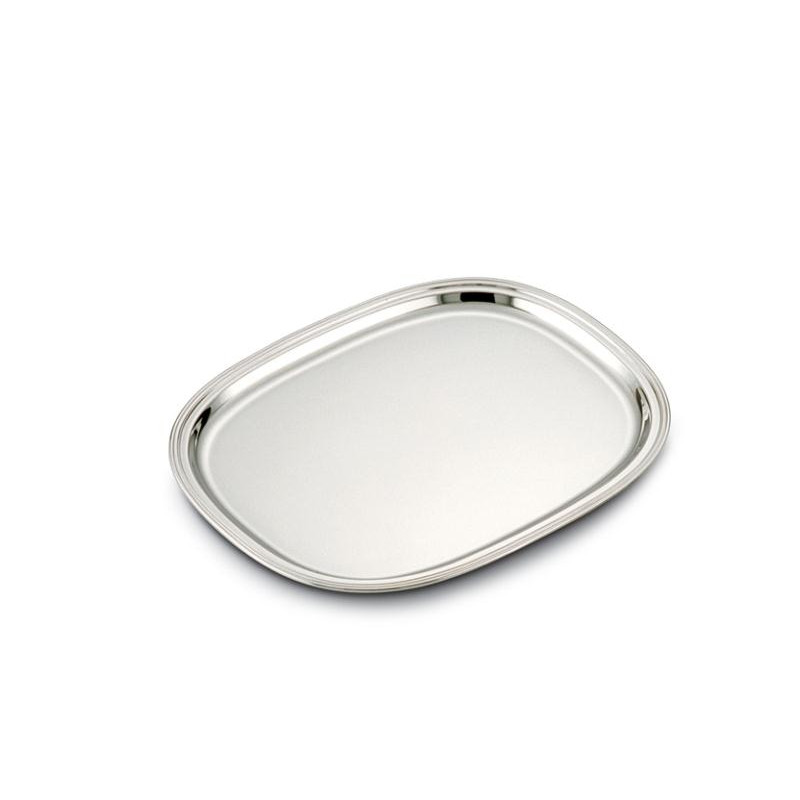 SILVER VIDEO SHAPED TRAY INGLESE  CM 35X27
