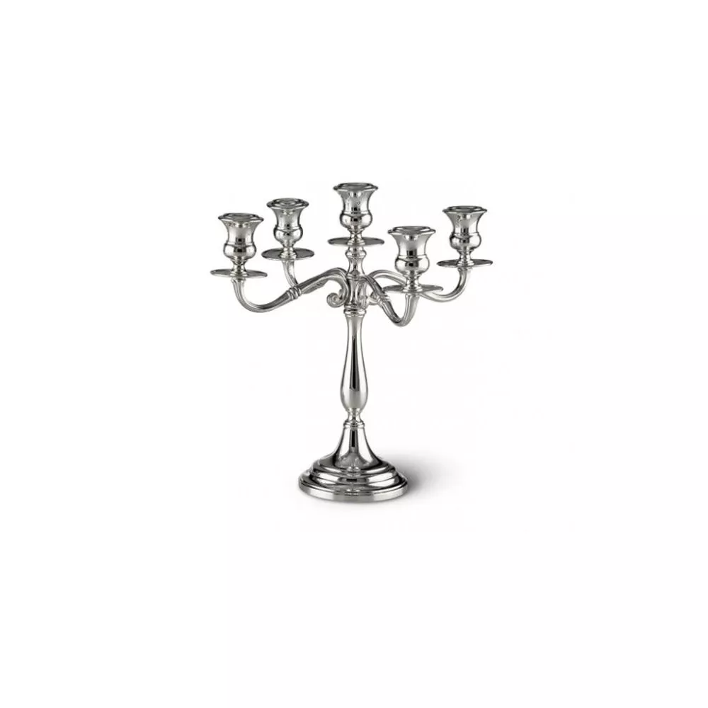 CANDELIERE 5 FIAMME ARGENTO 800 INGLESE 08177/0132