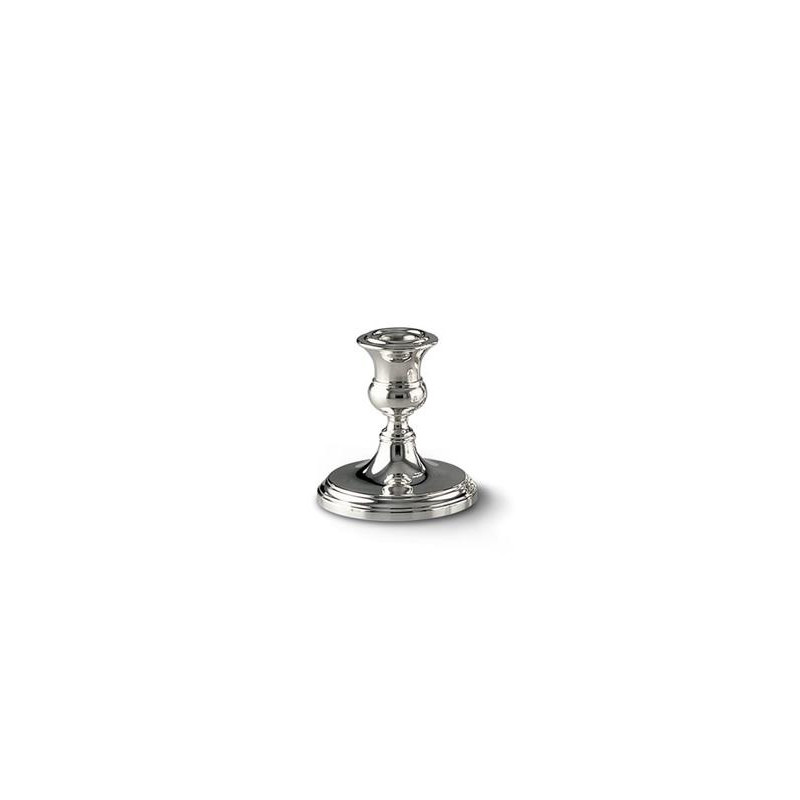 SILVER LOW CANDLEHOLDER INGLESE  08200/0110