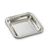 800 SILVER SQUARE TRAY INGLESE  CM 20X20