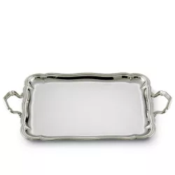 SILVER RECTANGULAR TRAY...
