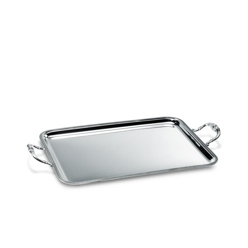 800 SILVER RECTANGULAR TRAY 30X20 CM IMPERO