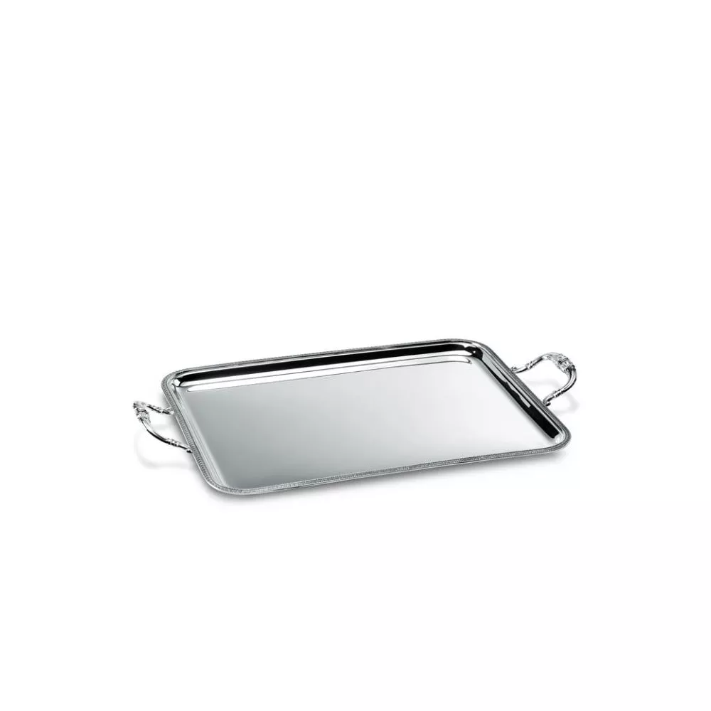 SILVER RECTANGULAR TRAY W/HANDLE MOD. IMPERIAL