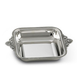 SILVER SQUARE BOWL WITH...