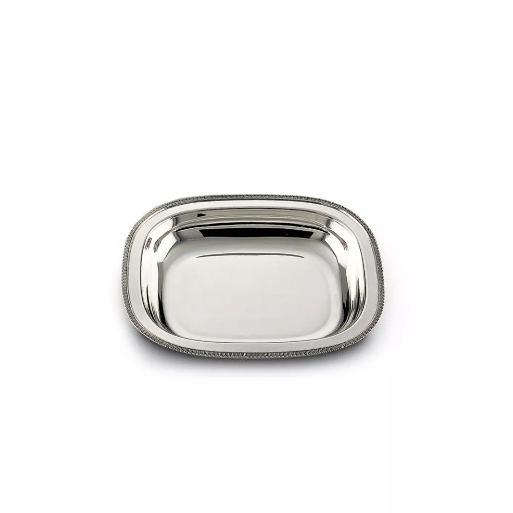 CESTO PANE/FRUTTA CM 31X26 ARGENTO 800 MOD. IMPERO