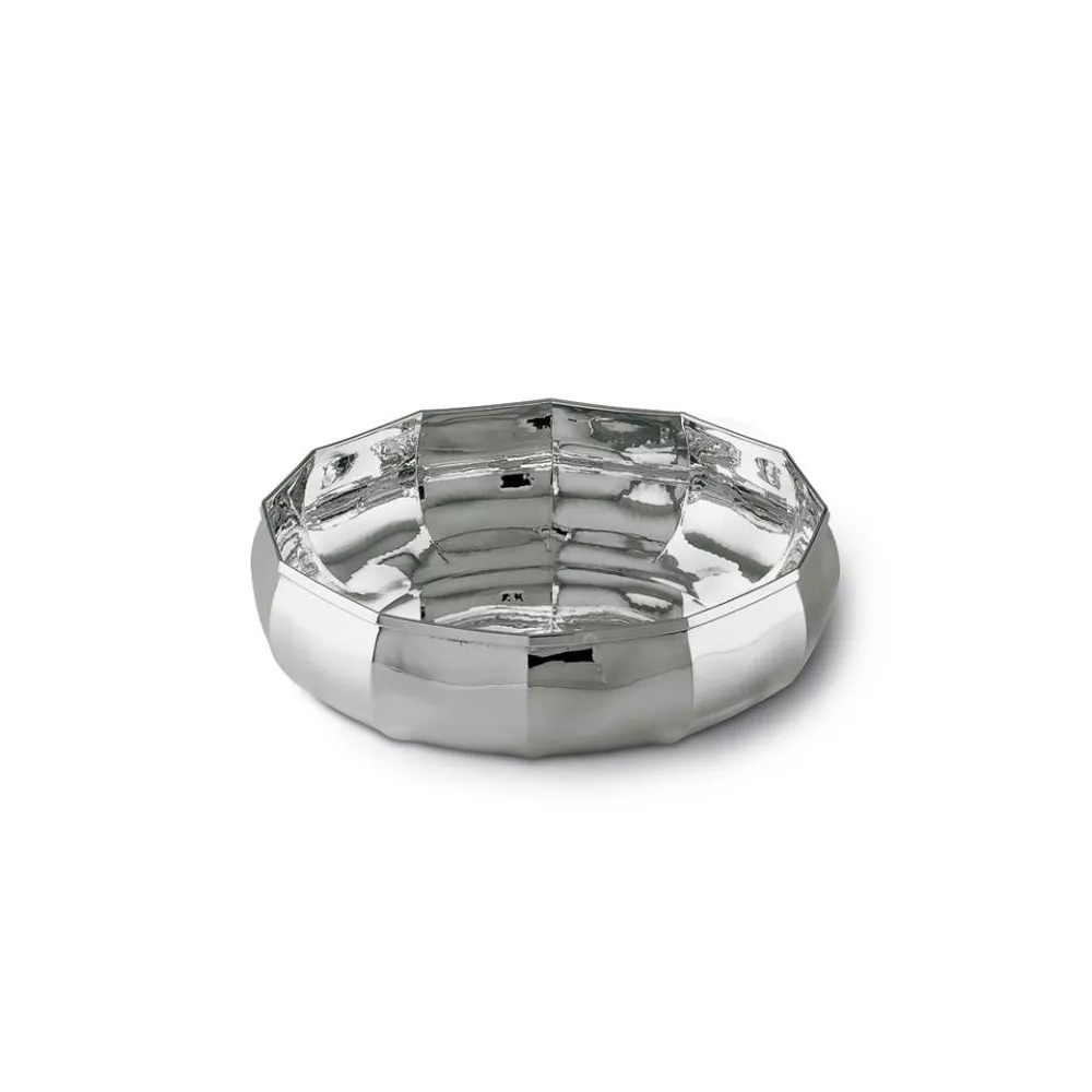 SILVER ROUND BOWL CM 20 MOD. OCTAGONAL