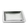 CENTROTAVOLA RETTANGOLARE CM 30X25 ARGENTO 800 MOD. SPIGOLO