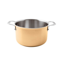 TALL SAUCEPAN WITH 2 HANDLES 20 CM, S15600 COPPER 3-PLY 15607-20