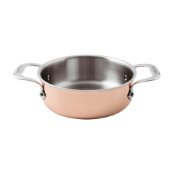CASSEROLE WITH 2 HANDLES, 24 CM, S15600 COPPER 3PLY 15609-24