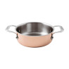 CASSEROLE WITH 2 HANDLES, 24 CM, S15600 COPPER 3PLY 15609-24