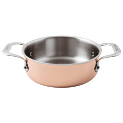 CASSEROLE WITH 2 HANDLES, 28 CM, S15600 COPPER 3PLY 15609-28