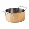 SINGLE-PORTION POT WITH 2 HANDLES, S 15600 COPPER 3-PLY 15611-12