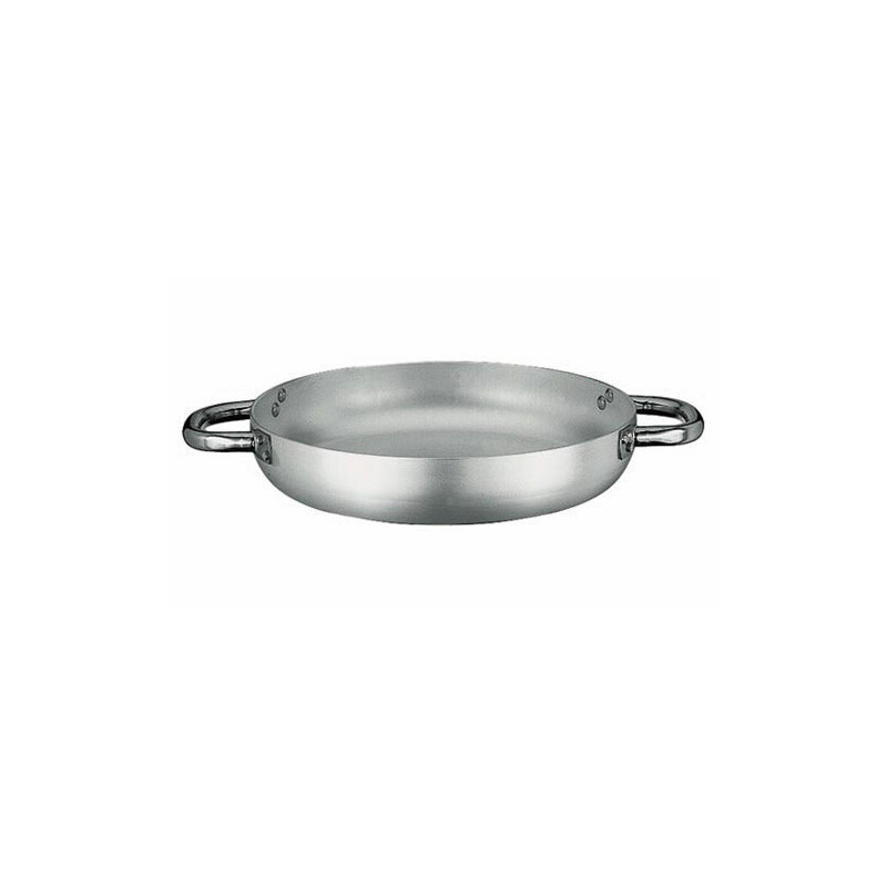 ALUMINUM FRENCH OMELETTE PAN 36 cm WITH 2 HANDLES 16115/36