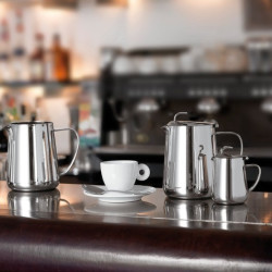 MILK POT WITH LID, 0.6 LT SERIES 663, INOX 66303-06