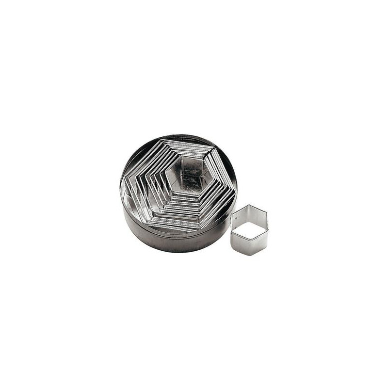 SCATOLA TAGLIAPASTA ESAGONALI FESTONATI VARIE MISURE