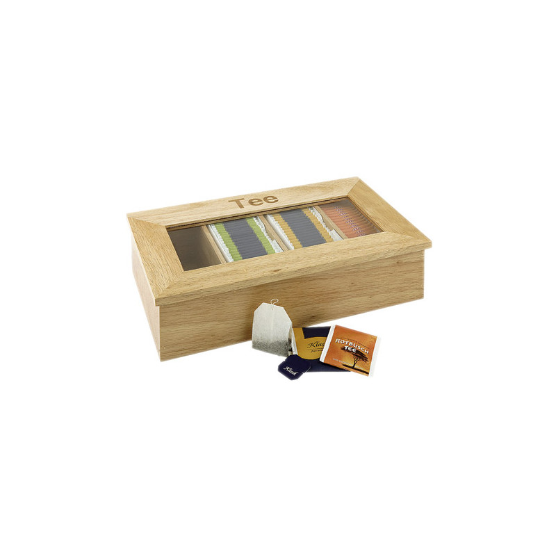 TEA BOX NATURAL WOOD