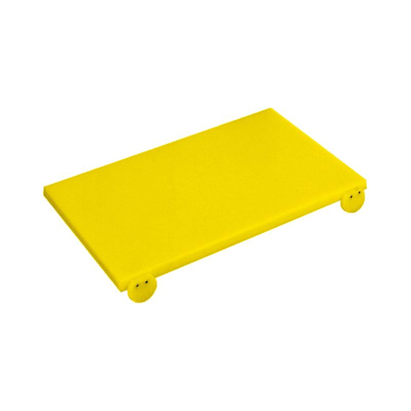 CUTTING BOARD WITH STOPPERS YELLOW