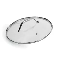 GLASS LID, 24CM BLACK TITAN
