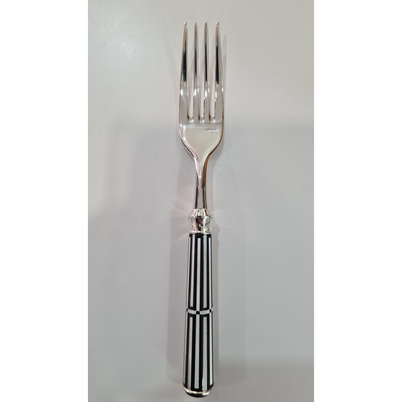 SILVERPLATED TABLE FORK PAQUEBOT BLACK F600571