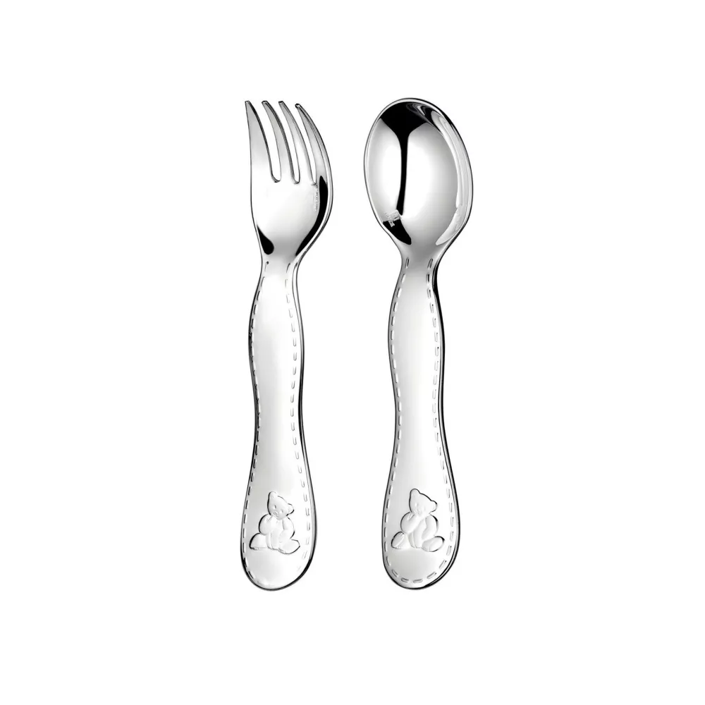 TWO-PIECE BABY FLATWARE SET CHARLIE BEAR 0077314
