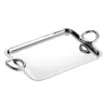 SILVER PLATED RECTANGULAR PLATTER 43X31CM VERTIGO