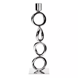 SILVER PLATED CANDLESTICK H...