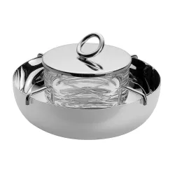 SILVER PLATED CAVIAR SET...