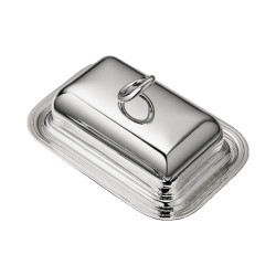 SILVER PLATED BUTTER DISH...