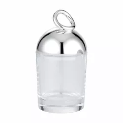 SILVER PLATED MUSTARD POT...