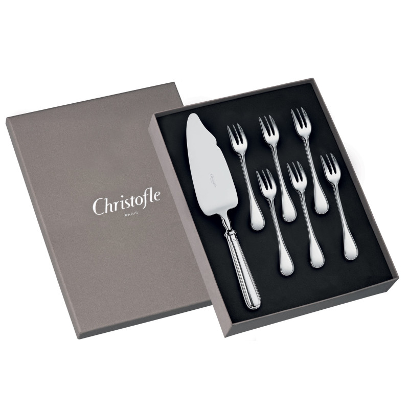 GIFT BOX OF 6 CAKE FORKS + 1 CAKE SERVER ALBI 0021666