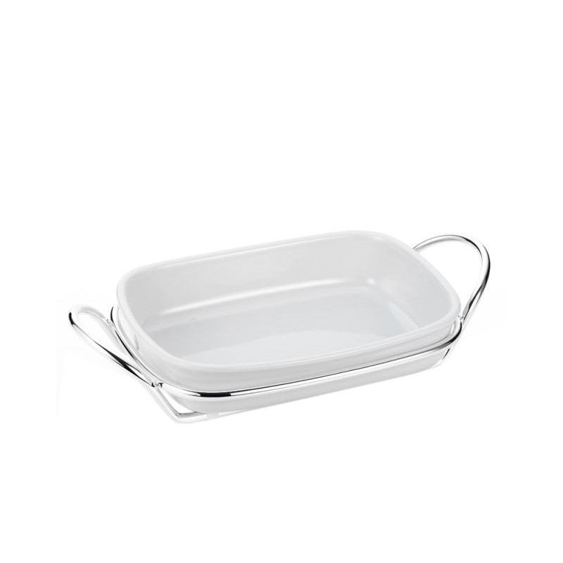 RECTANGULARE OVEN DISH 36X25 WITH HOLDER BHL0006