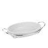 OVEN DISH WITH SILVER-PLATED HOLDER BHL0009