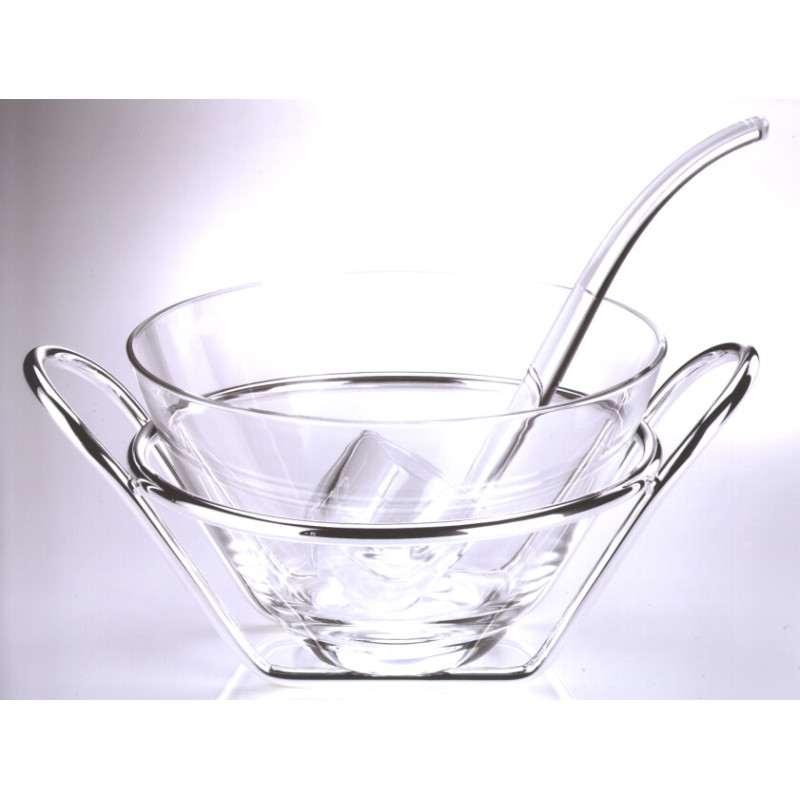 GLASS BOWL WITH LADLE BHL0024